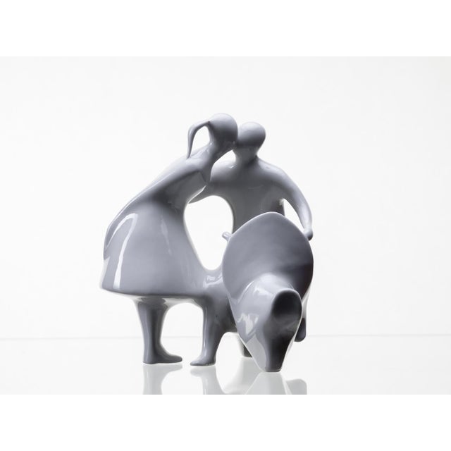 2000 - 2009 Lovers with Truncheon by Jiří Černoch for Royal Dux, 2000s For Sale - Image 5 of 5