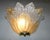 Glass 20th Century Murano Clear and Amber Graniglia Sconce For Sale - Image 7 of 7