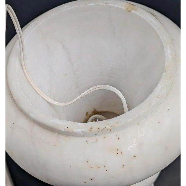 Mid 20th Century Mid-Century Modern Alabaster Lamps - a Pair For Sale - Image 15 of 18