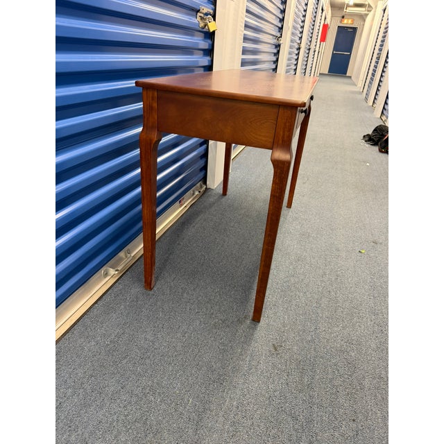 Vintage Solid Wood Writing Desk / Console Table with Single Drawer Mid‑Century Inspired • Classic Traditional • Entryway...