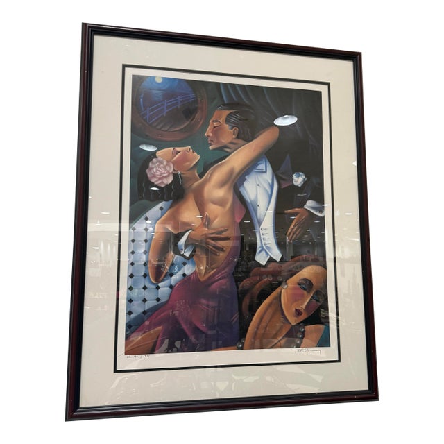 1980s Ted Young Dancer (Tango) Hors Commerce Lithograph Hc 97/125 For Sale