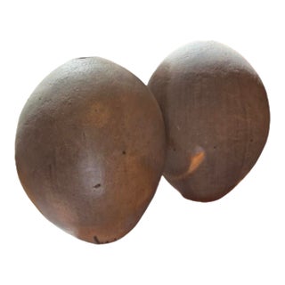 Monumental Pottery Art Vases (Pair) For Sale