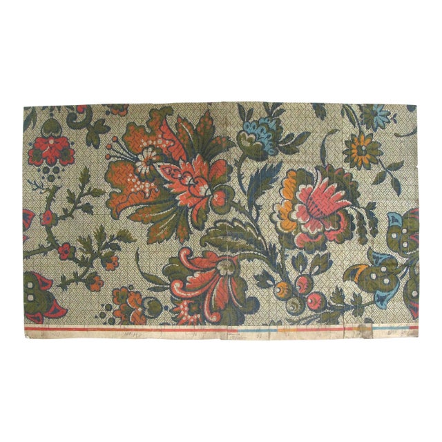 Late 19th Century French Textile Desgn For Sale
