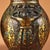Art Deco Pair of Vintage Bronze Jars With Gold Inlay – Archaistic Vessels, 5.3 LBS For Sale - Image 3 of 9