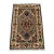 Heriz Rug 2′ X 3’1” Blue Wool Tribal Hand-Knotted Oriental Carpet For Sale