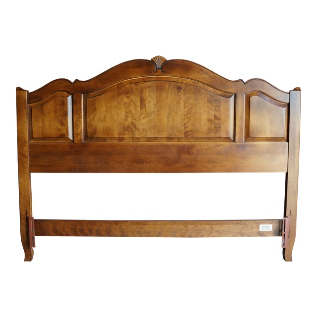 Ethan Allen Country French Raised Panel Queen Headboard For Sale