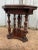 Antique Renaissance Style Octagonal Burled Wood Walnut Side Table For Sale - Image 4 of 13