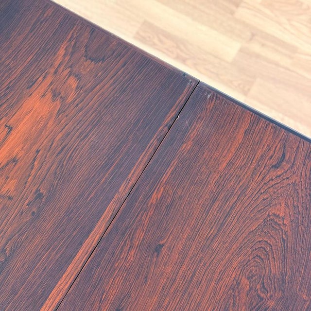 Danish Round Extendable Dining Table in Santos Rosewood For Sale - Image 11 of 12