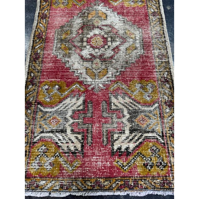 Contemporary Turkish Yastik Rug 1'9" x 3'5" For Sale - Image 3 of 5