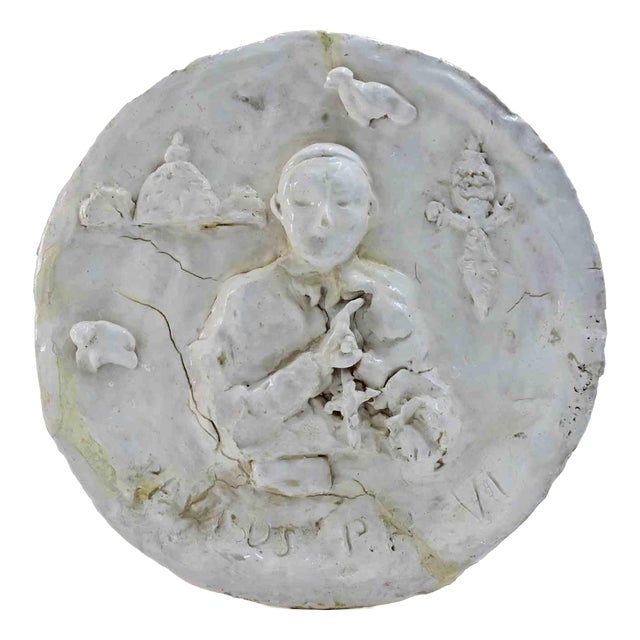 Decorative Plate by Sirio Pellegrini, 1960s For Sale