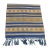 Vintage Blue & Brown Stripes Turkish Woven Textile For Sale