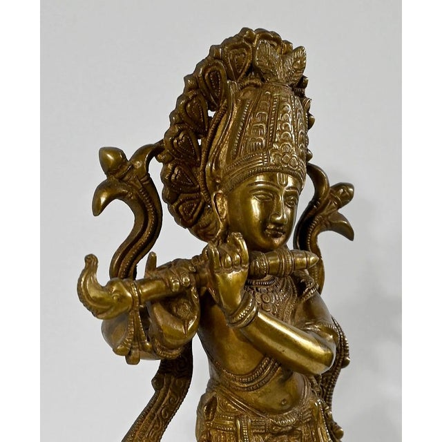 Indian Artist, Krishna, Late 19th Century, Bronze For Sale - Image 5 of 18