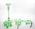 Victorian 19th Century Victorian Style Italian Glass / Brass Epergne Centerpiece Vase For Sale - Image 3 of 18