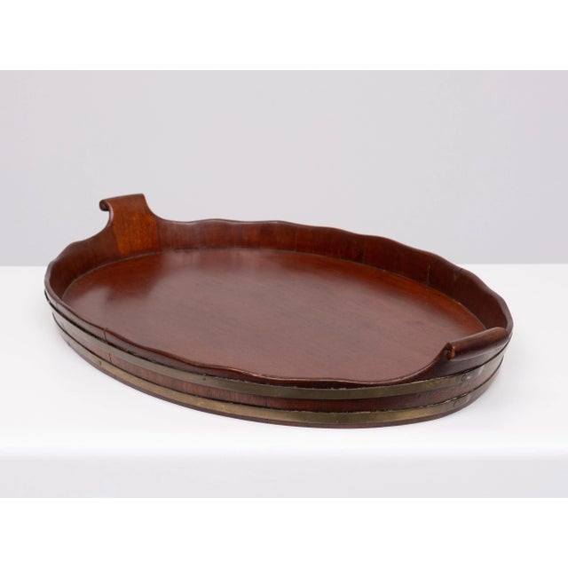 Antique Dutch Mahogany Serving Tray, 1880s For Sale - Image 3 of 7