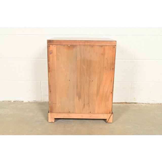 T. H. Robsjohn-Gibbings for Widdicomb Mid-Century Modern Hollywood Regency Mahogany Nightstand, 1950s For Sale - Image 11 of 12