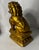 Early 20th Century Chinese Gilt Buddhist Guardian Lion on Lotus Base For Sale - Image 10 of 11