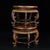 Mid 20th Century Pair of Vintage Chinese Huali Rosewood Circular Display Stands (Pedestals) For Sale - Image 5 of 9