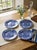 Ceramic William Morris "Marigold" Blue and White Plates by Goodies - Set of 4 For Sale - Image 7 of 8