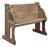 19th Century Gothic Revival Stripped Oak & Fruitwood Deacon’s Bench For Sale