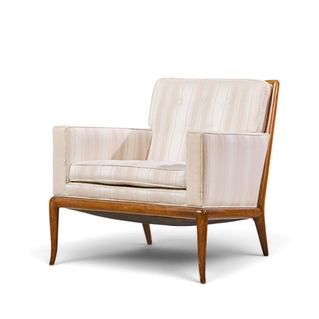 Robsjohn Gibbings for Widdicomb Mid Century Sabre Leg Lounge Chairs - Pair For Sale In Chicago - Image 6 of 12