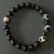 Metal Night Eagle Onyx Stone Beaded Bracelet For Sale - Image 7 of 10