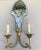 Traditional Pair of Global Views Mirror & Brass Sconces For Sale - Image 3 of 11