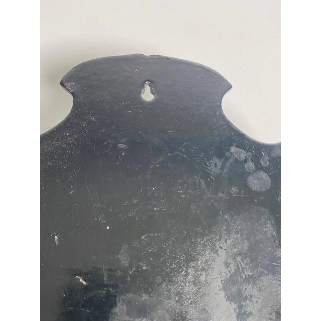 Black 19th Century Black Lacquered Wall Vide Poche, Japan For Sale - Image 8 of 10