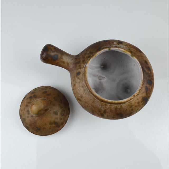 Sculptural Ceramic Vessel with Lid by Agnès Escala, 1960s For Sale - Image 4 of 12