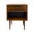 Brown Vintage Mid Century Modern Walnut Nightstand With Open Cubby & Drawer For Sale - Image 8 of 10