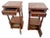 Traditional Antique French Renaissance Revival Nightstands Marble Top Commode Bed Cabinets For Sale - Image 3 of 12