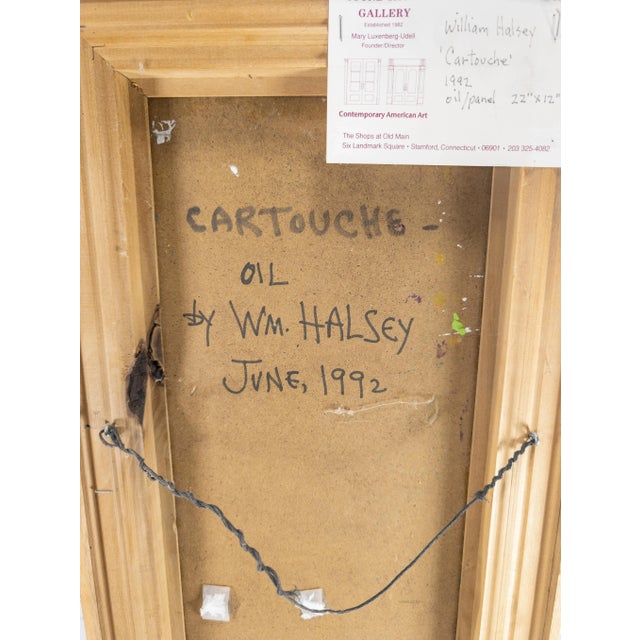 1990's William Melton Halsey Contemporary Modern Southern Abstract Painting For Sale - Image 11 of 12