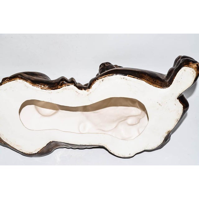 Mid Century Modern Hollywood Regency Gilded Plaster Lion Statue Chairish