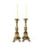 Italian Carved and Gilded Wooden Pricket Candlesticks, a Pair For Sale - Image 11 of 13