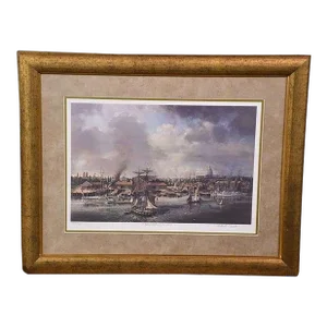 Large Limited Edition Signed Framed Print "Washington, D.C. 1874" by Robert Back