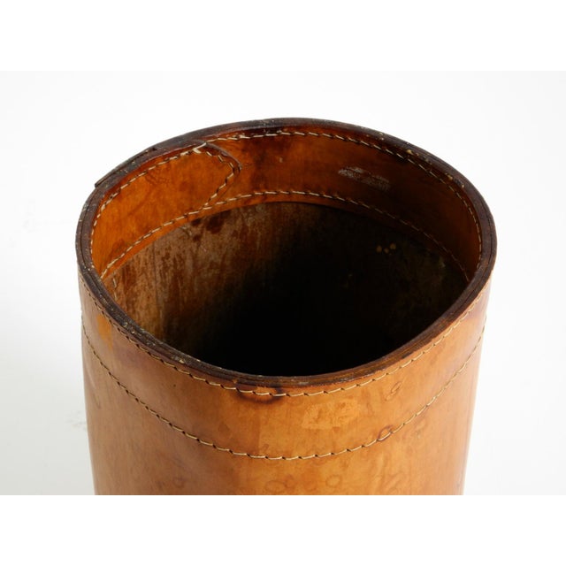 Leather Paper Bin from Torben Ørskov & Co, Denmark, 1960s For Sale - Image 11 of 18