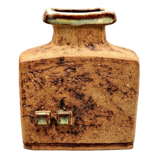 Curt Magnus Addin Ceramic Vase by Glumslöv, Sweden, 1970s For Sale