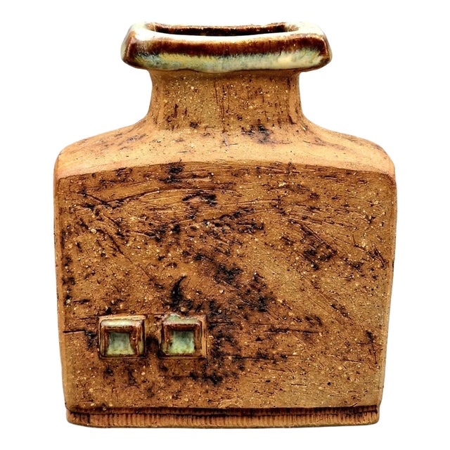 Curt Magnus Addin Ceramic Vase by Glumslöv, Sweden, 1970s For Sale