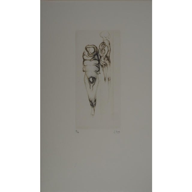 Fred Deux, Rooted Bodies, Original Engraving For Sale - Image 6 of 6
