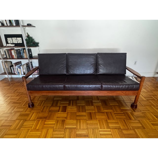 1960s Authentic Danish Modern Teak Sofa by Tarm Stole & Møbelfabrik, Denmark For Sale In Boston - Image 6 of 11