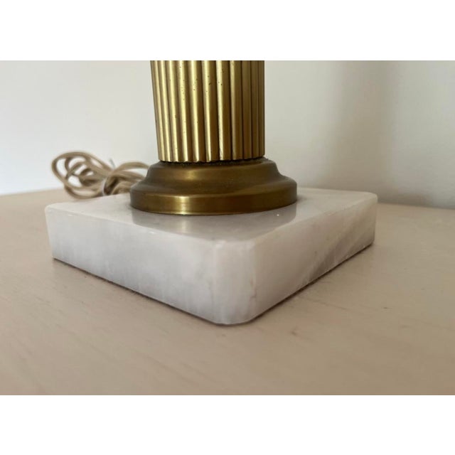 Early 20th Century Vintage Art Deco Opaque Pink Glass Table Lamp For Sale - Image 4 of 13