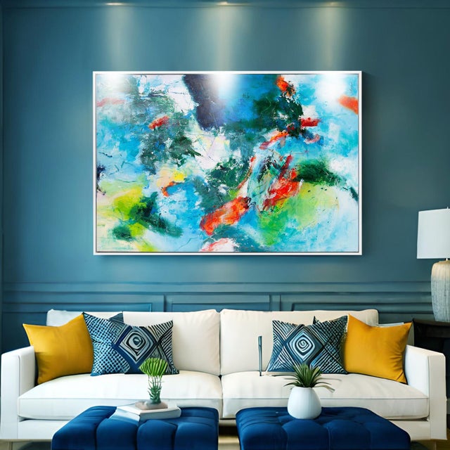 Kenneth Ludwig Chicago Jubilee Painting Abstract Reproduction Print For Sale - Image 4 of 6