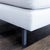 Gray Cb2 Avec Modern Light Gray Lounge Chair With Metal Legs For Sale - Image 8 of 9