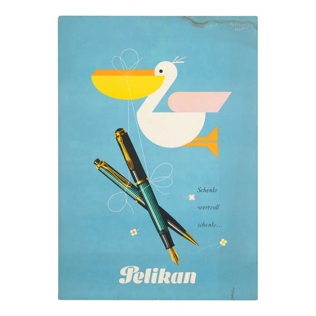 Pelikan Advertisement, 1950s For Sale