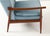 1950's mid-century modern high back teak wing-back lounge chair attributed to Arne Vodder, fully restored and re-...