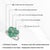 Emerald & Diamond Floral Statement Ring in 925 Sterling Silver, Us Size 7.5 For Sale - Image 12 of 15
