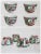 Fabulous large set of Vintage Chinoiserie Asian porcelain set - famille rose medallion -, white porcelain gilt, hand...
