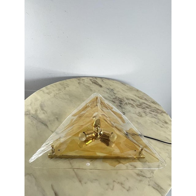 Large Triangular Wall Lamp in Murano Glass from La Murrina, 1980s For Sale - Image 17 of 18