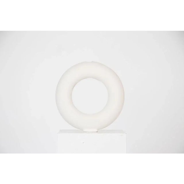 A set of 8 white matt vacuum vases by Valeria Vasi Handmade in Barcelona, 2021 Materials: stoneware, clay Dimensions: 23 x...