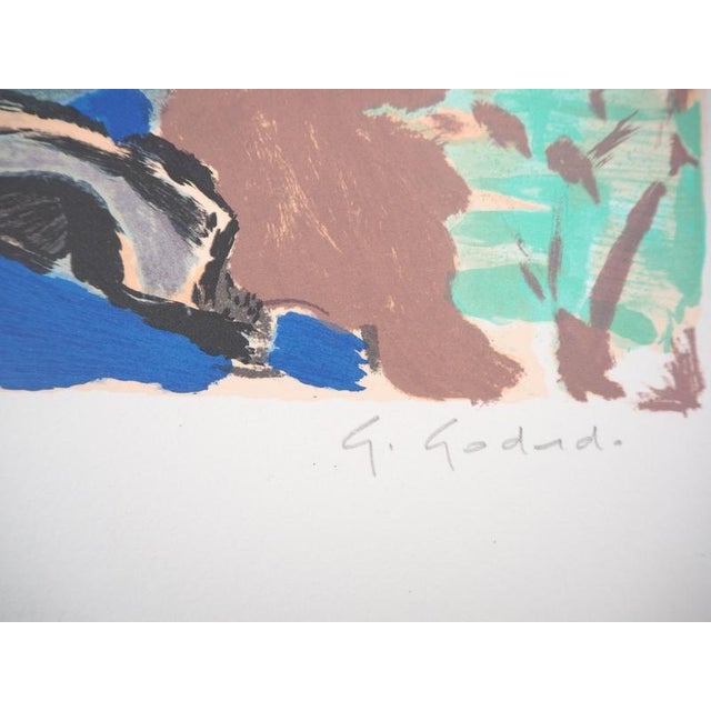 Modern Gabriel Godard, Reverie, Lithograph For Sale - Image 3 of 7
