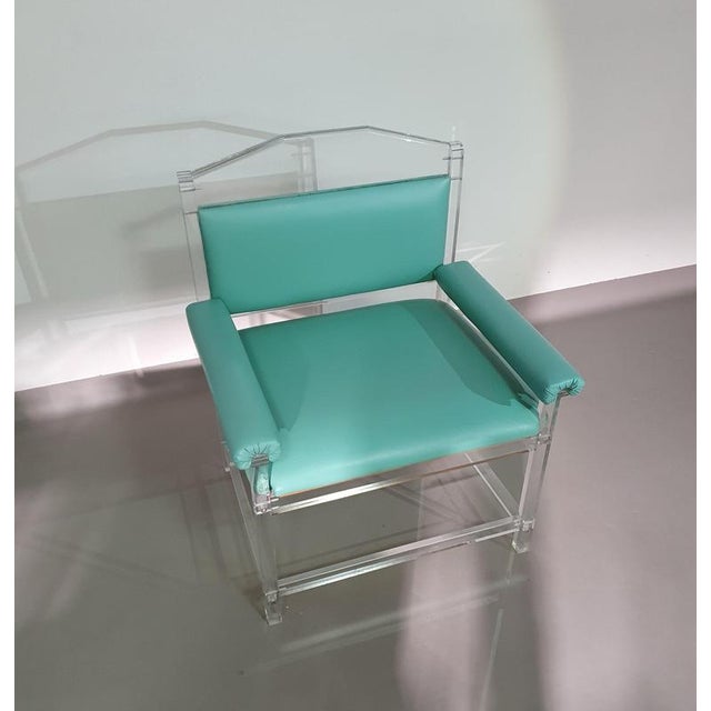 Acrylic Glass Chair, 1980s For Sale - Image 13 of 18